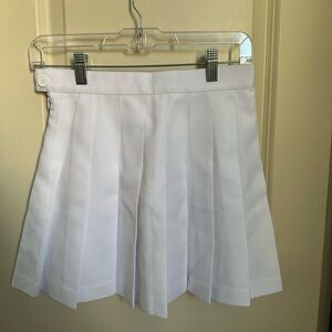 American Apparel white tennis skirt